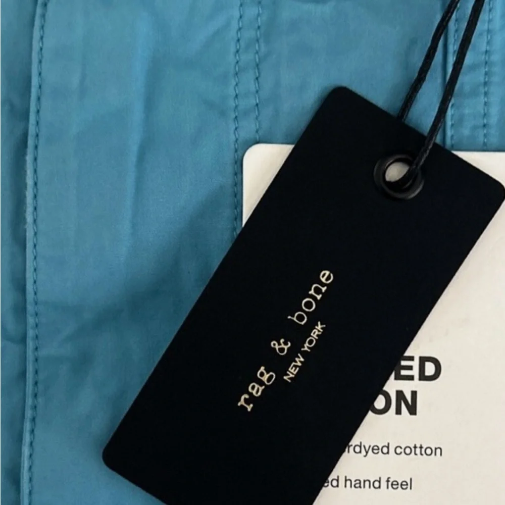 *NEW* Men's Rag & Bone Cliffe Peached Cotton Field Shorts in Topaz Size 30
